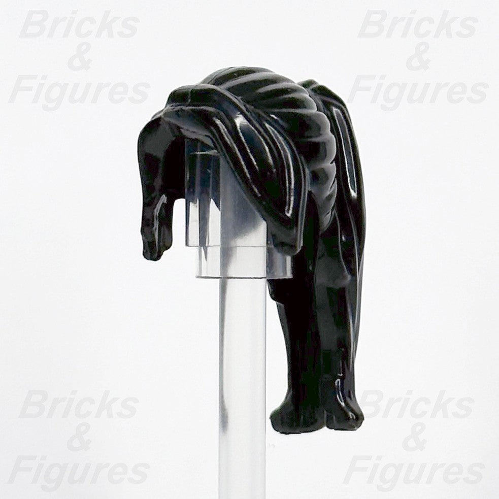 LEGO Black Hair Ponytail with Side Bangs Minifigure Part Long Hair 62696 60081000