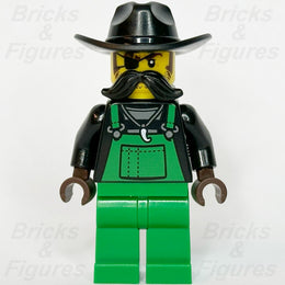 LEGO City Crook Snake Rattler Minifigure Police Town Green Overall 60315 cty13671