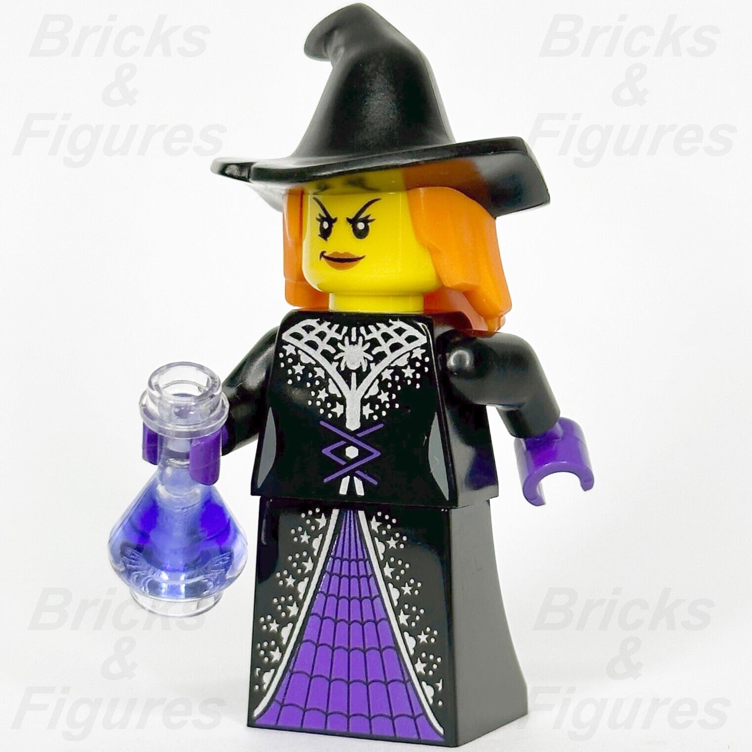 LEGO Witch Build-A-Minifigure (BAM) 2022 w/ Purple Potion Part Halloween hol301 - Bricks & Figures