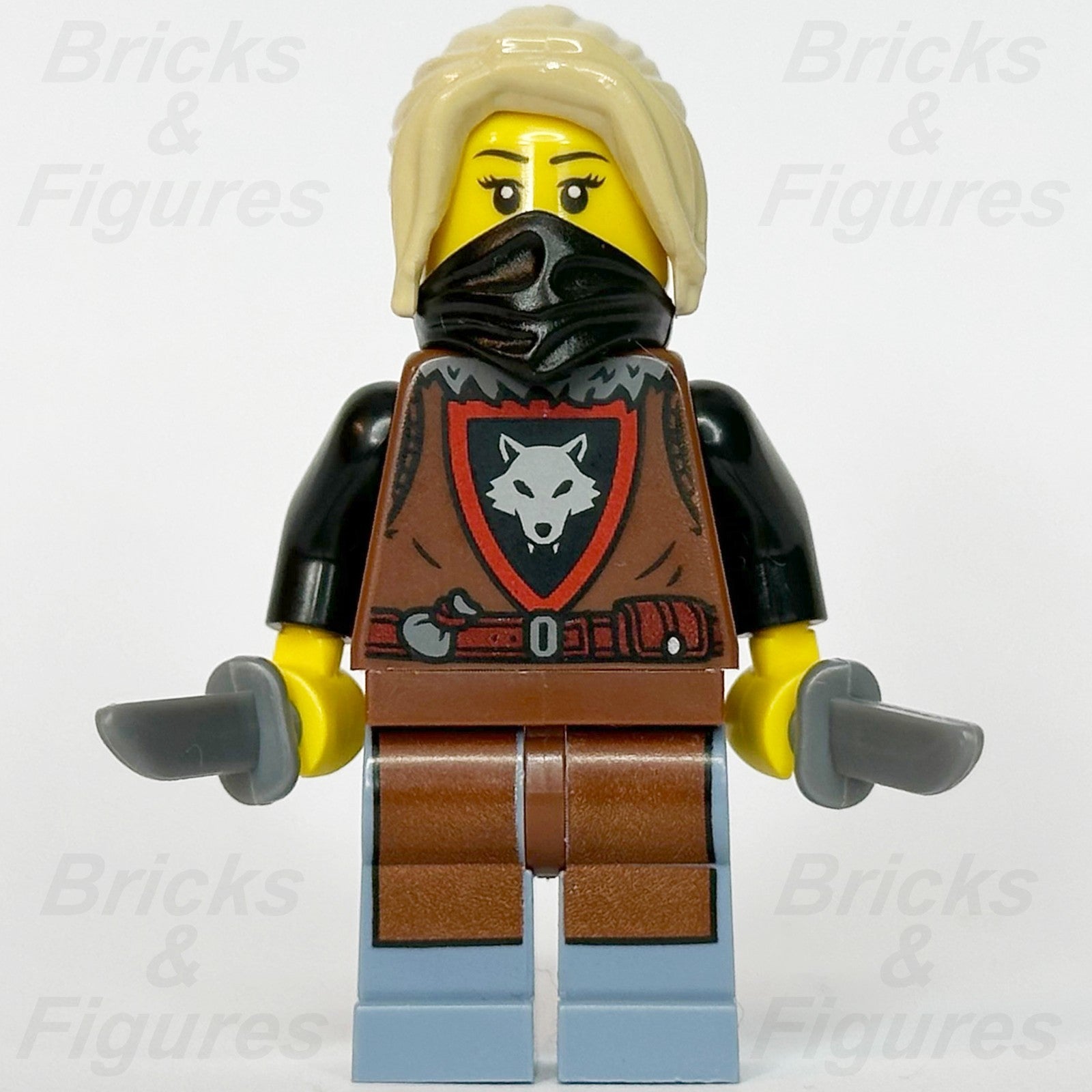 LEGO® Castle Wolfpack Minifigure Female Dagger 910057 Series 6 bdp282 Tan Hair1
