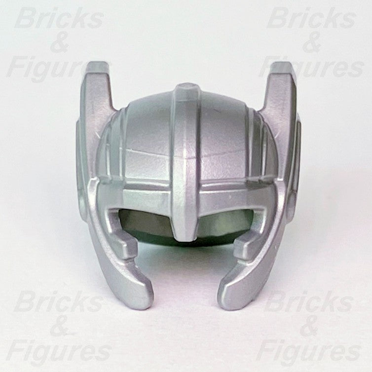 LEGO Super Heroes Thor Helmet Minifigure Part Flat Silver 30982 76169 Marvel0