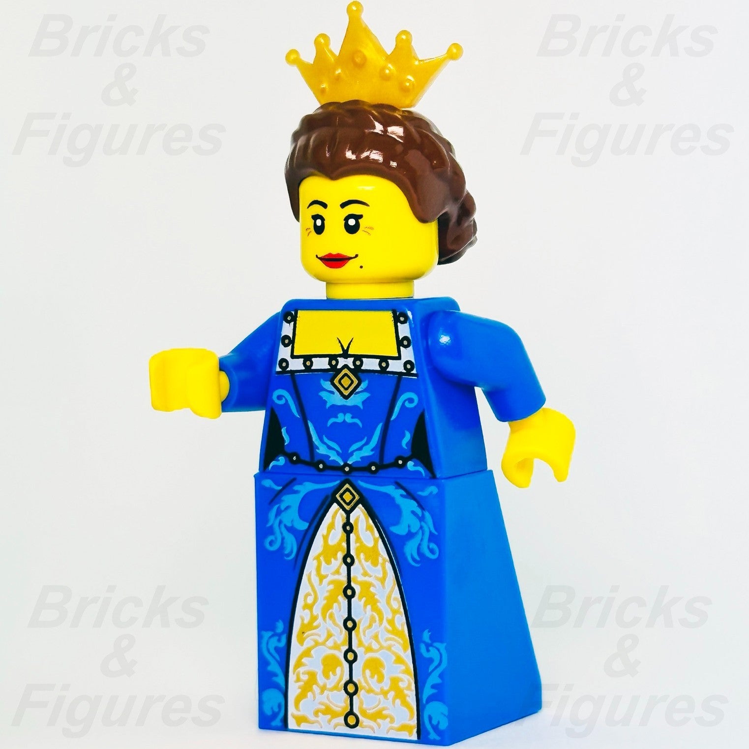 LEGO Castle Crown Queen Minifigure Fantasy Era Noble Blue Dress 7079 cas4160