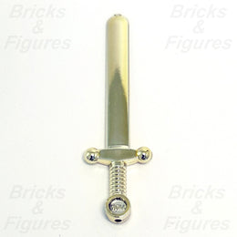 LEGO Chrome Gold Greatsword Sword Blade Minifigure Castle Weapon Part 59 Used0