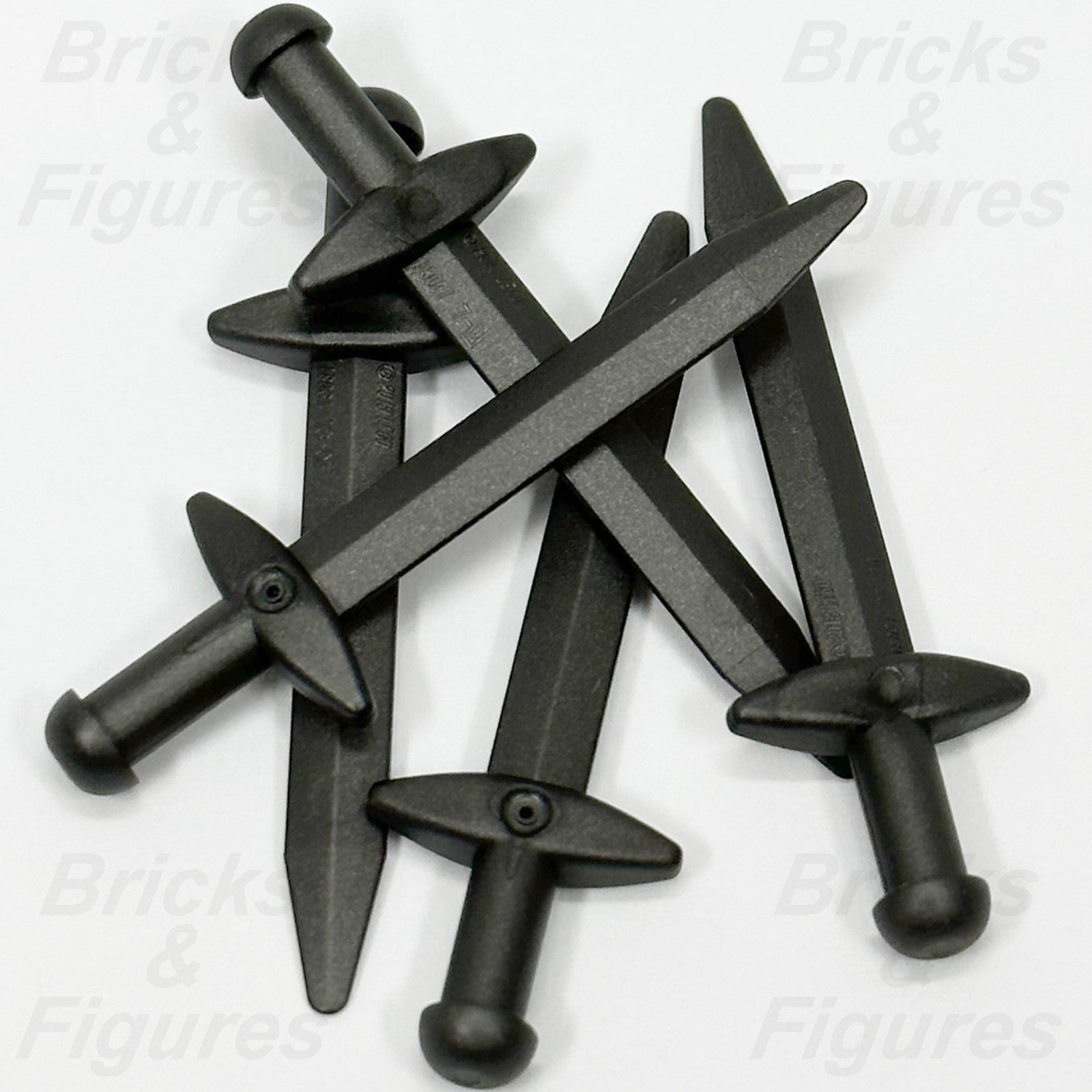 LEGO Castle Sword Minifigure Weapon Part Greatsword Crossguard Black 18031 x 51