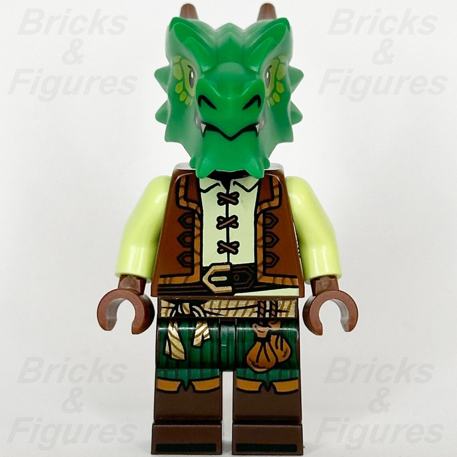 LEGO Dungeons & Dragons Dragonborn Alax Jadescales Minifigure Ideas 21348 - Bricks & Figures