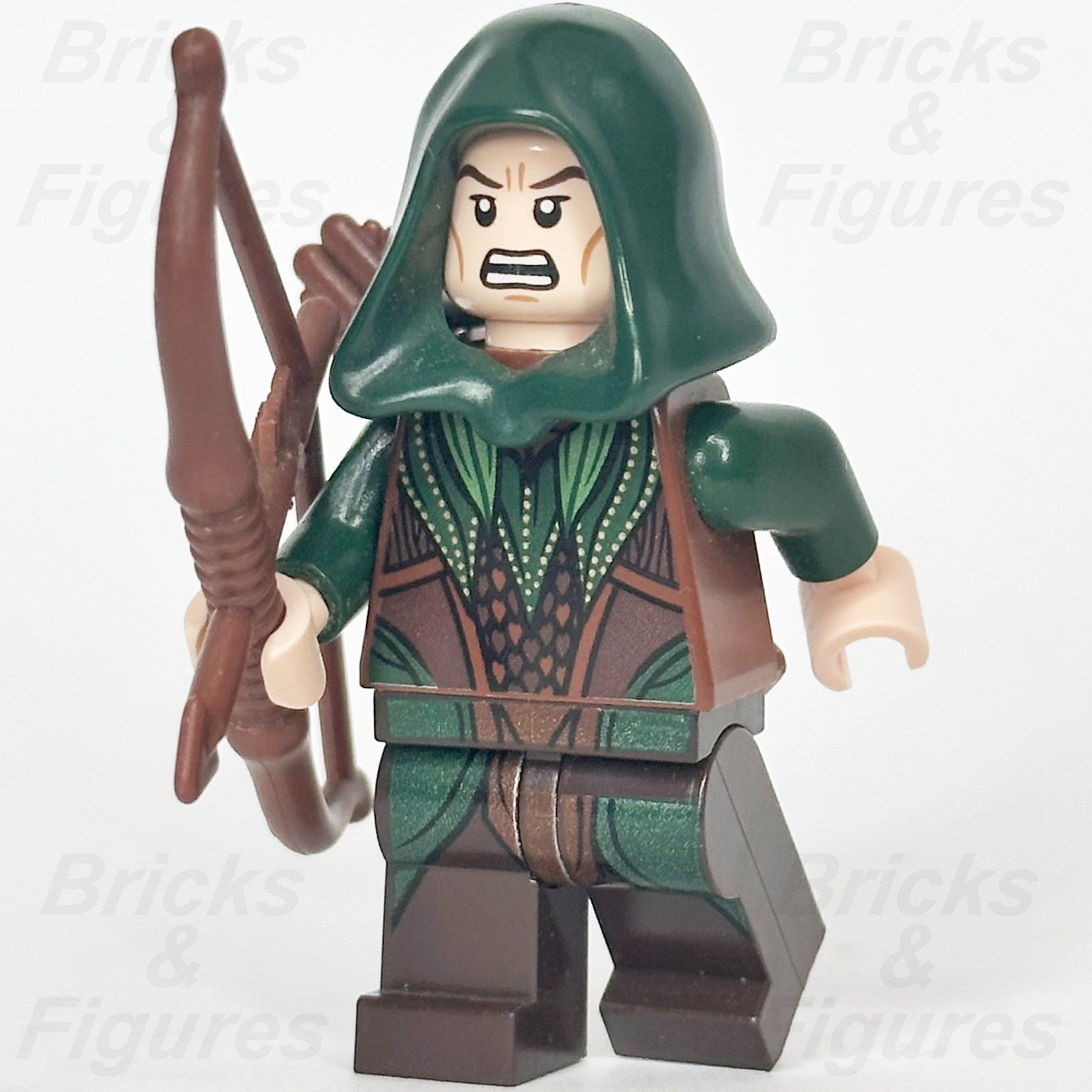 LEGO The Lord of the Rings Mirkwood Elf Archer Minifigure The Hobbit lor078 Used0