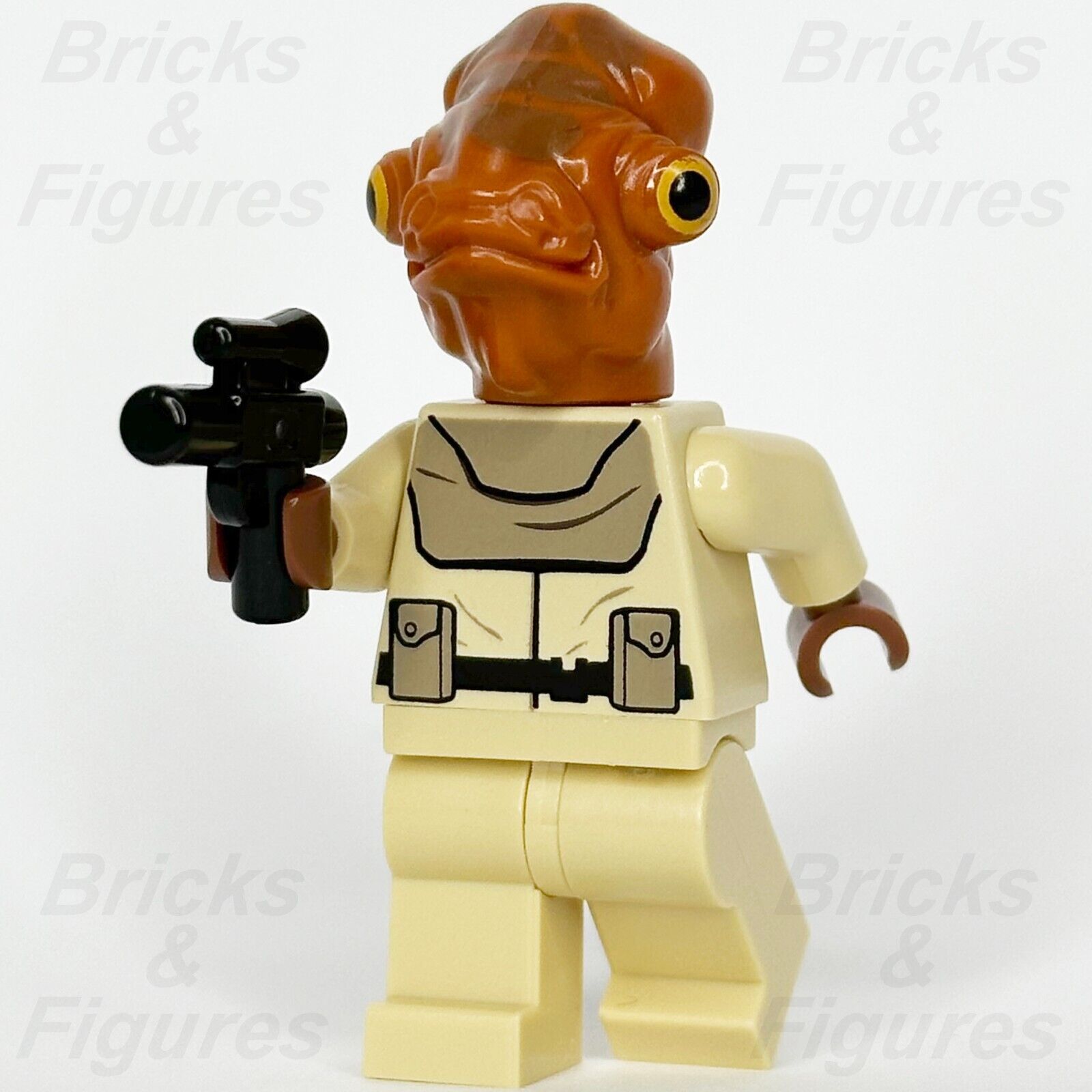 LEGO Star Wars Mon Calamari Officer Minifigure Rebel Alliance 7754 sw0248 - Bricks & Figures