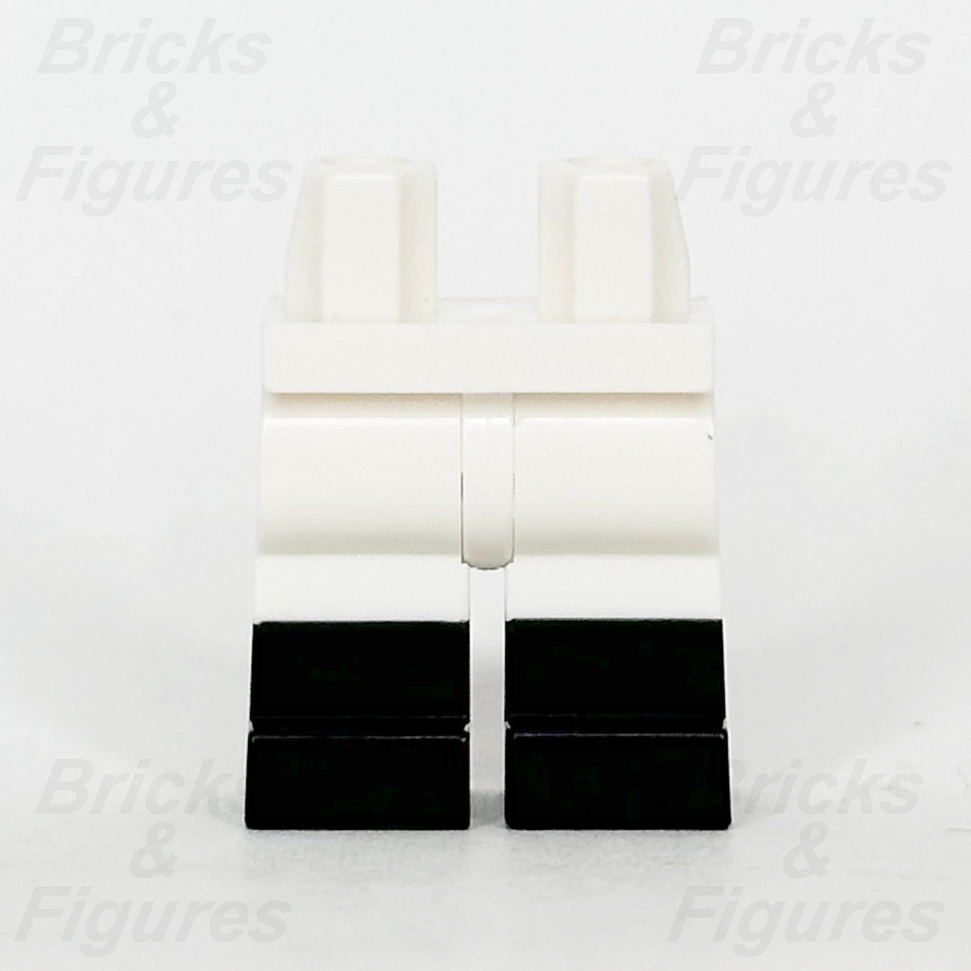 LEGO White Legs Minifigure Part w/ Moulded Black Boots Pattern 77601 64902551
