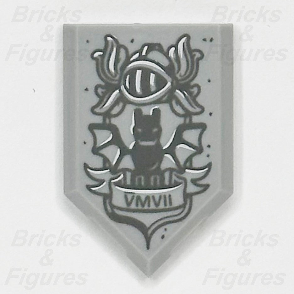 LEGO Castle Helmet Bat VMVII on Scroll Modified Tile 2 x 3 Part Creator 102730