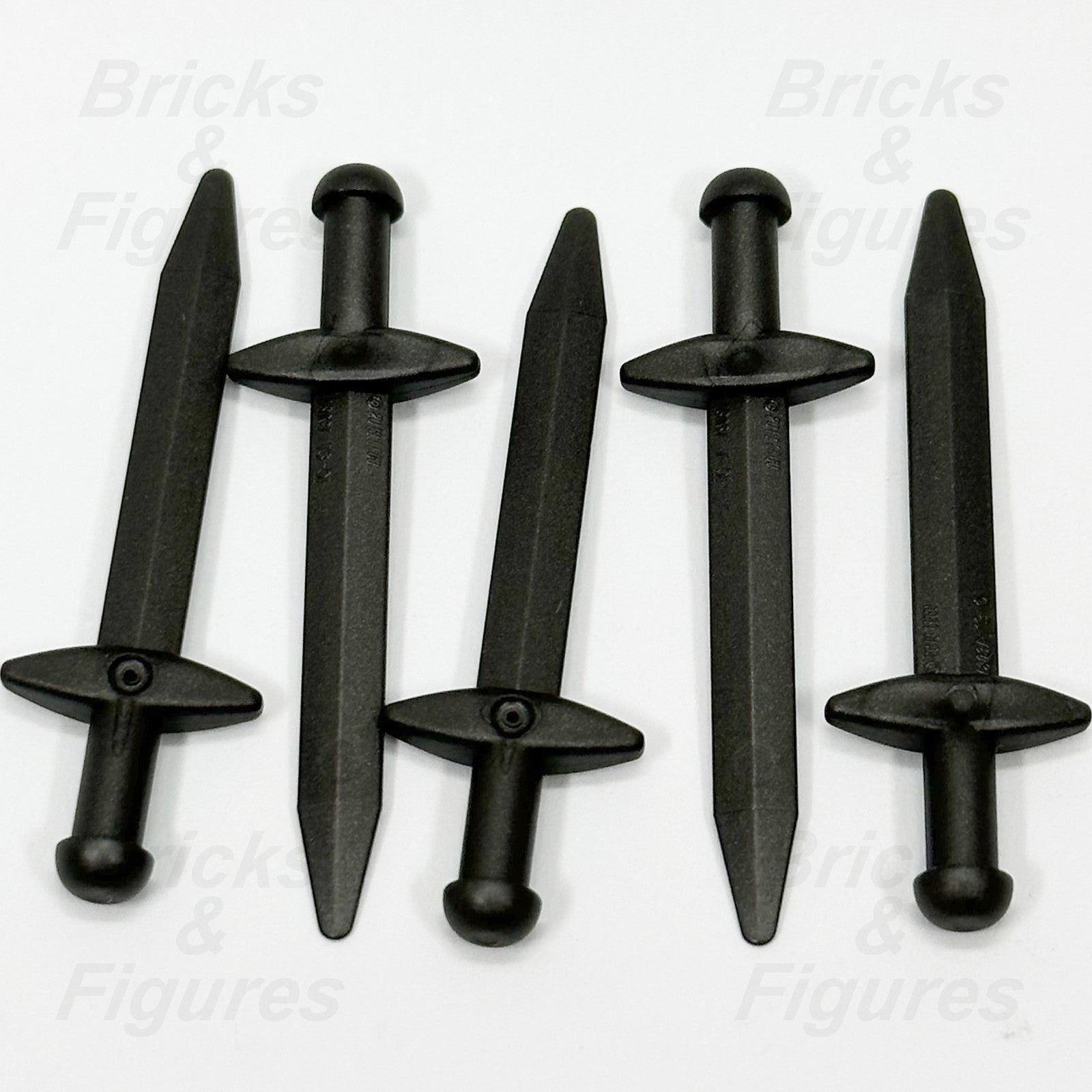 LEGO Castle Sword Minifigure Weapon Part Greatsword Crossguard Black 18031 x 50