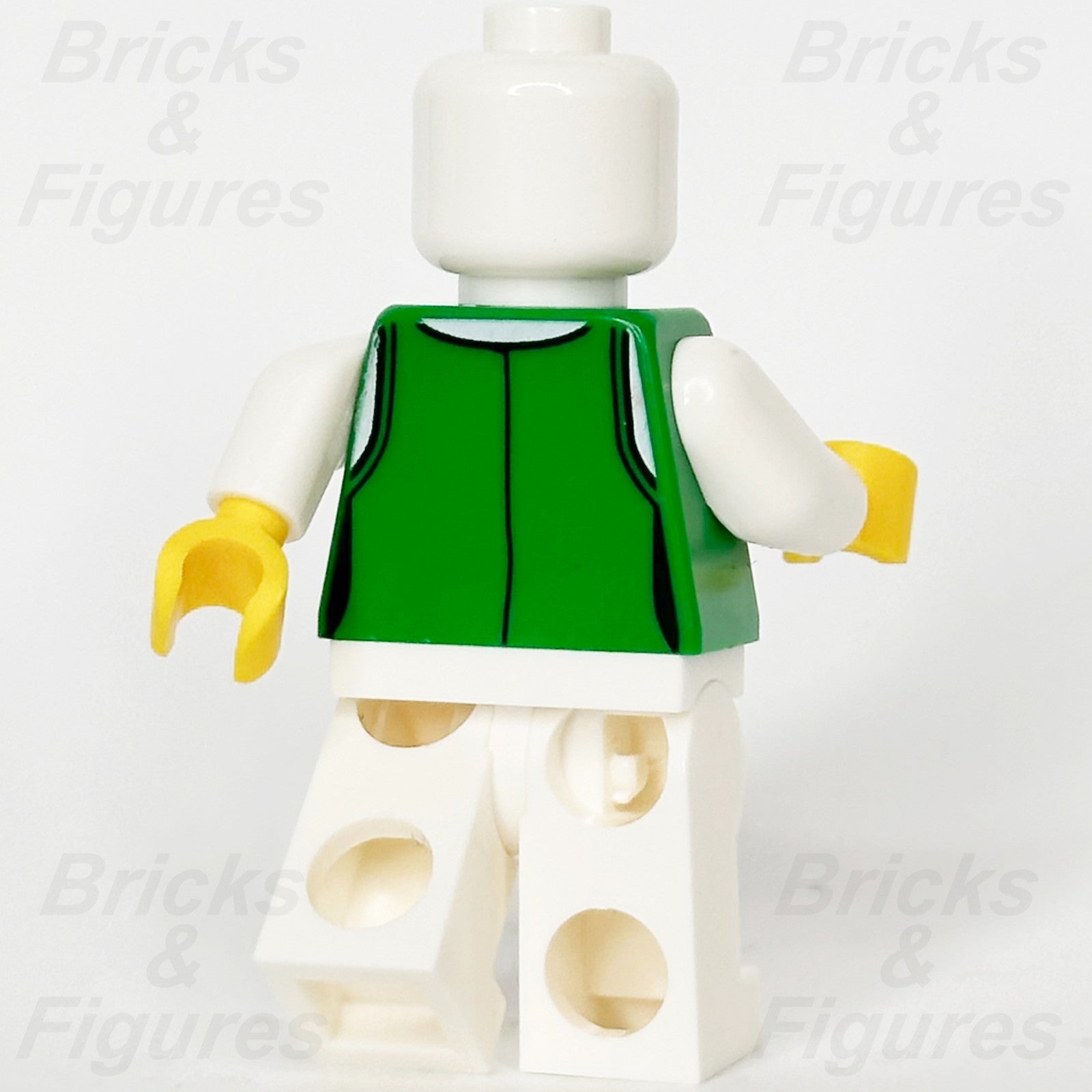 LEGO® Green Pirate Vest Torso Minifigure Part Closed Gold Buttons Female 63169182