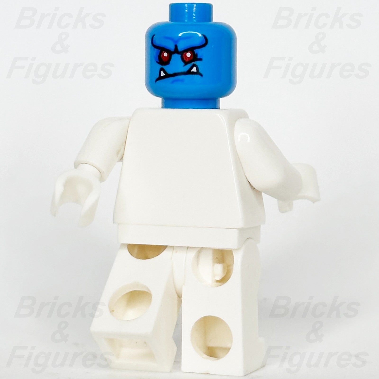 LEGO Monkie Kid Silver Horn Demon (Yin) Minifigure Head Part Red Eyes 800153