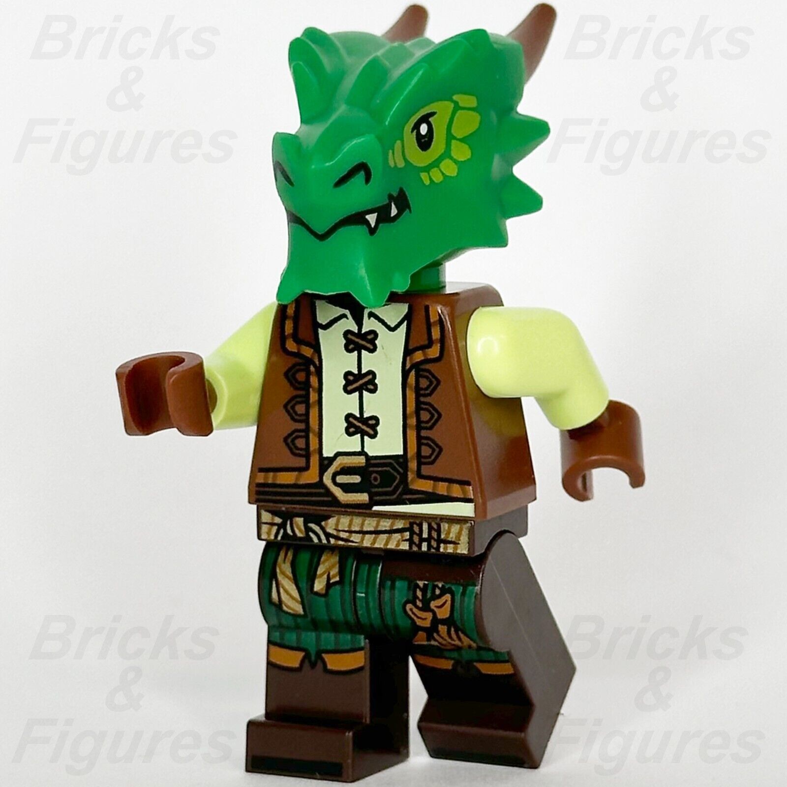 LEGO Dungeons & Dragons Dragonborn Alax Jadescales Minifigure Ideas 21348 - Bricks & Figures