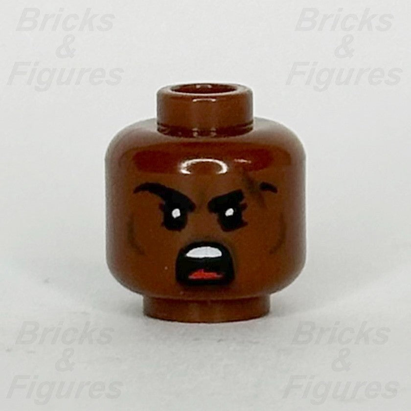 LEGO Dungeons & Dragons Dwarf Barbarian Minifigure Head Part Female Scar 710471