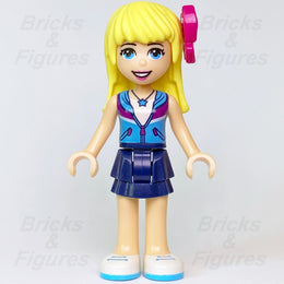 LEGO Friends Stephanie Minifigure Dark Blue Skirt with Azure & Purple Top 413561
