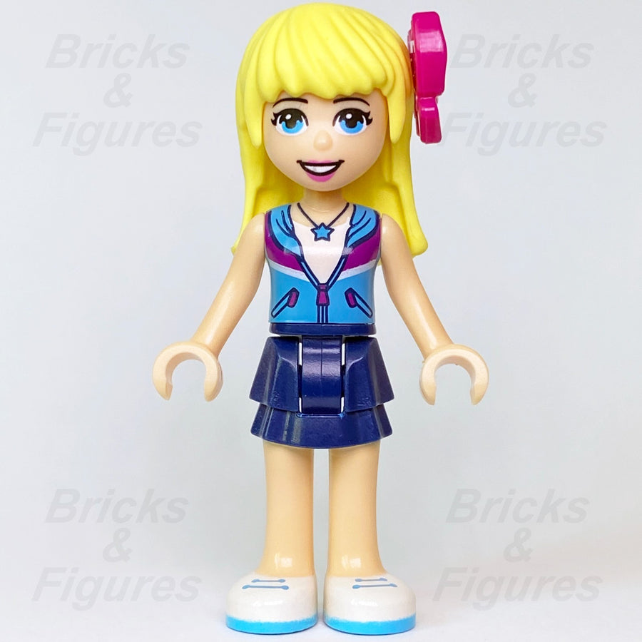LEGO Friends Stephanie Minifigure Dark Blue Skirt with Azure & Purple Top 413561