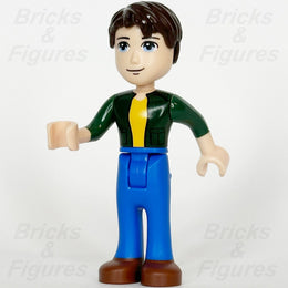 LEGO Friends Joshua Minifigure Blue Pants Green Jumper Brown Shoes 41704 frnd485 - Bricks & Figures