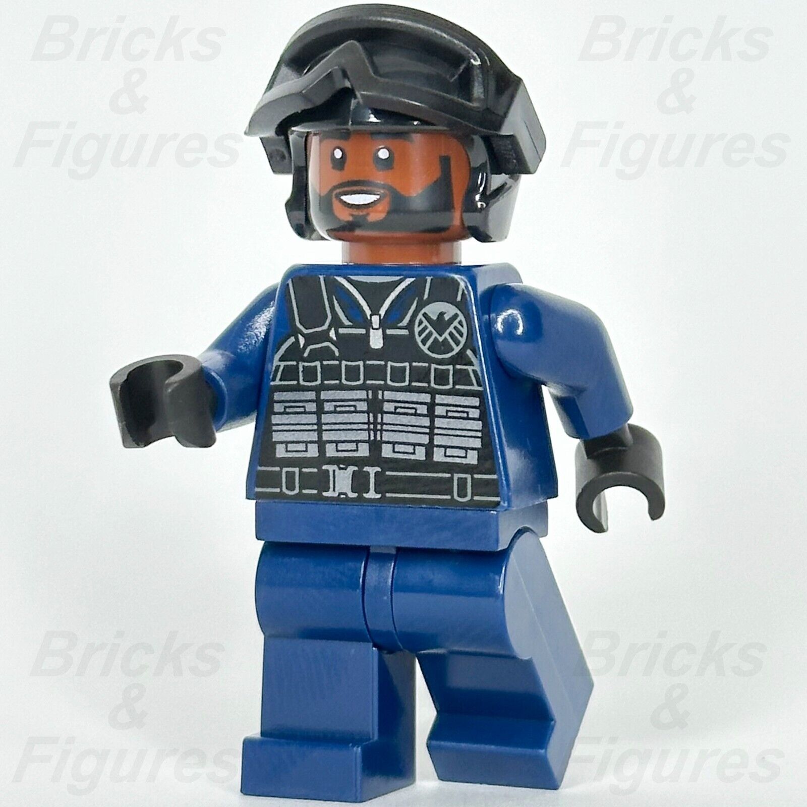 LEGO Super Heroes SHIELD Agent Minifigure Avengers Marvel Male 76269 sh918 - Bricks & Figures