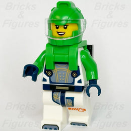 LEGO City Astronaut Minifigure Female White Spacesuit Green Helmet 60433 cty16980
