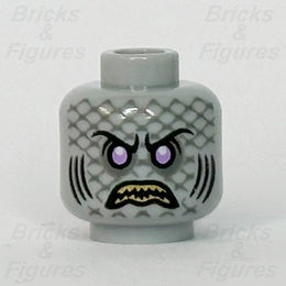 LEGO Ultra Agents Sharx Minifigure Head Part Scales Gills Yellow Teeth 701720