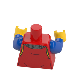 LEGO Minifigure Torso Part 6406251 76382 Castle Lion Knight Body x 1 - Bricks & Figures