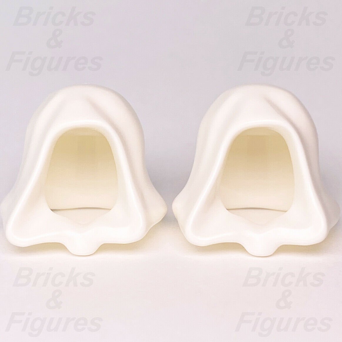 2 x Star Wars LEGO White Robe Hoods Minifigure Headgear Parts 30381 96232 98011 - Bricks & Figures