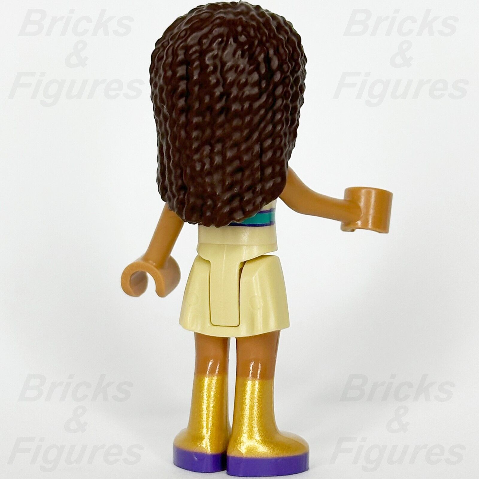 LEGO Friends Andrea Minifigure Tan Skirt Colourful Top Gold Boots 41424 frnd392