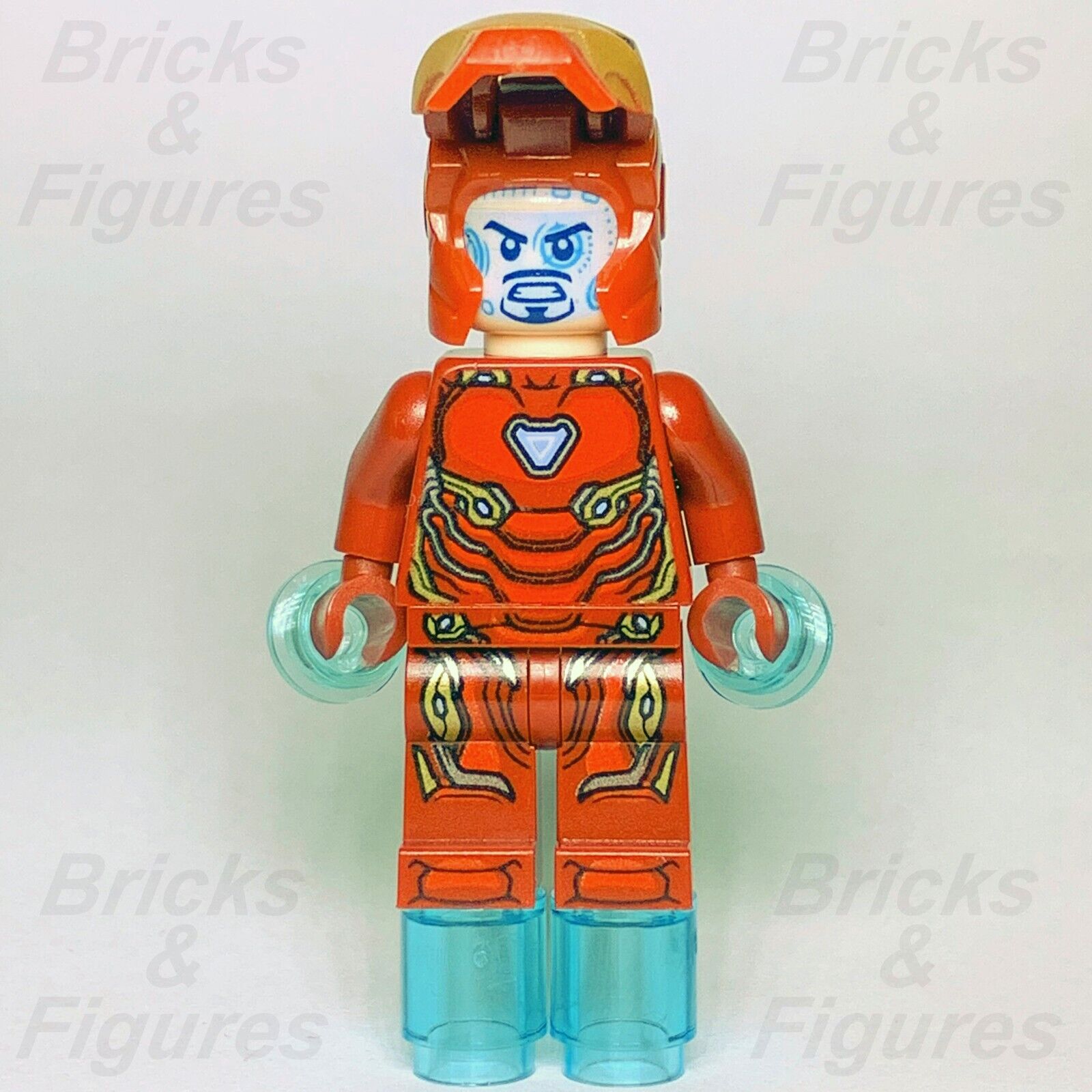 LEGO Marvel Super Heroes Iron Man Minifigure Mark 50 Infinity War 76108 sh496 - Bricks & Figures