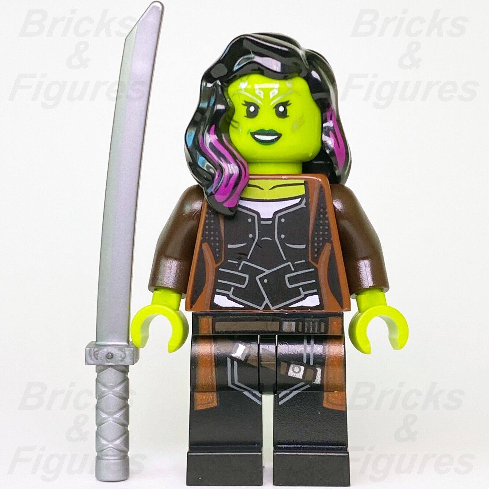 LEGO Marvel Super Heroes Gamora Minifigure Avengers Infinity War 76107 sh506 - Bricks & Figures