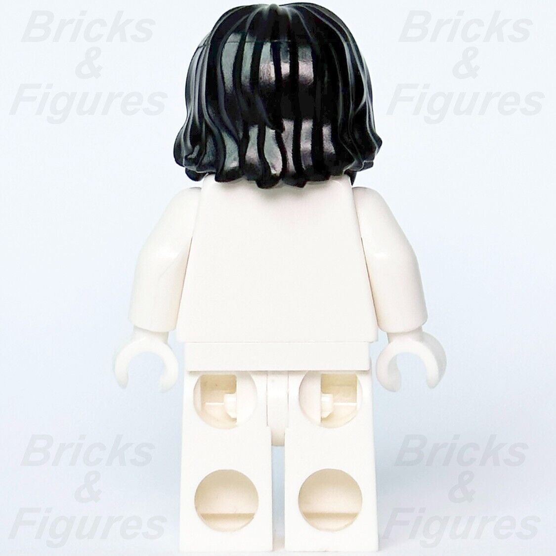 LEGO Black Hair Shaggy Beard Minifigure Part Long Hair & Mouth Hole 87999