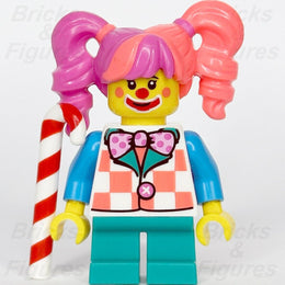 LEGO Clown Girl Minifigure with Candy Cane Build-A-Minifigure BAM 2023 Minifig - Bricks & Figures