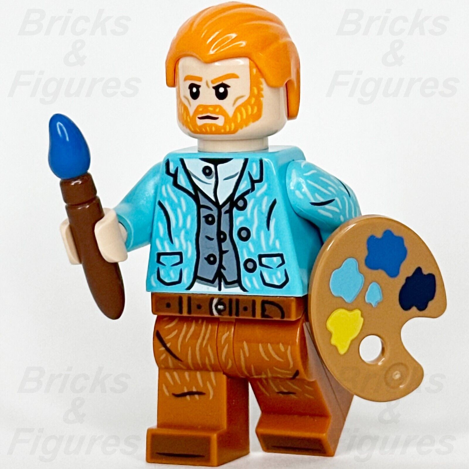 LEGO Ideas Vincent Van Gogh Minifigure Painter Artist Paint Brush 21333 idea106 - Bricks & Figures