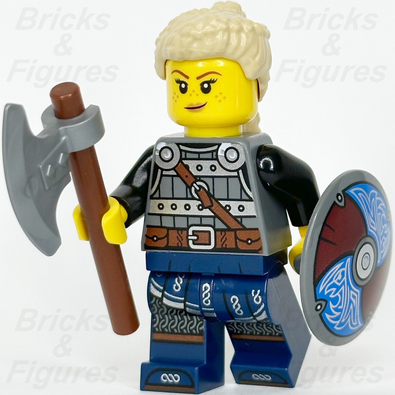 LEGO Ideas Viking Shield-Maiden Minifigure Vikings Axe & Shield 21343 idea170 - Bricks & Figures