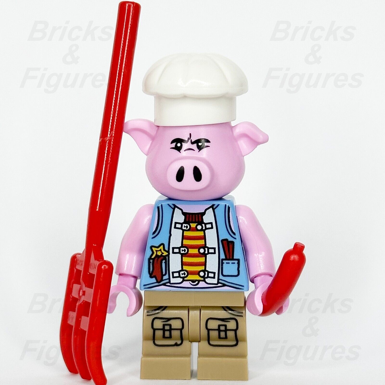 LEGO Monkie Kid Pigsy Minifigure with Blue Vest 80010 80013 mk011 Minifig - Bricks & Figures