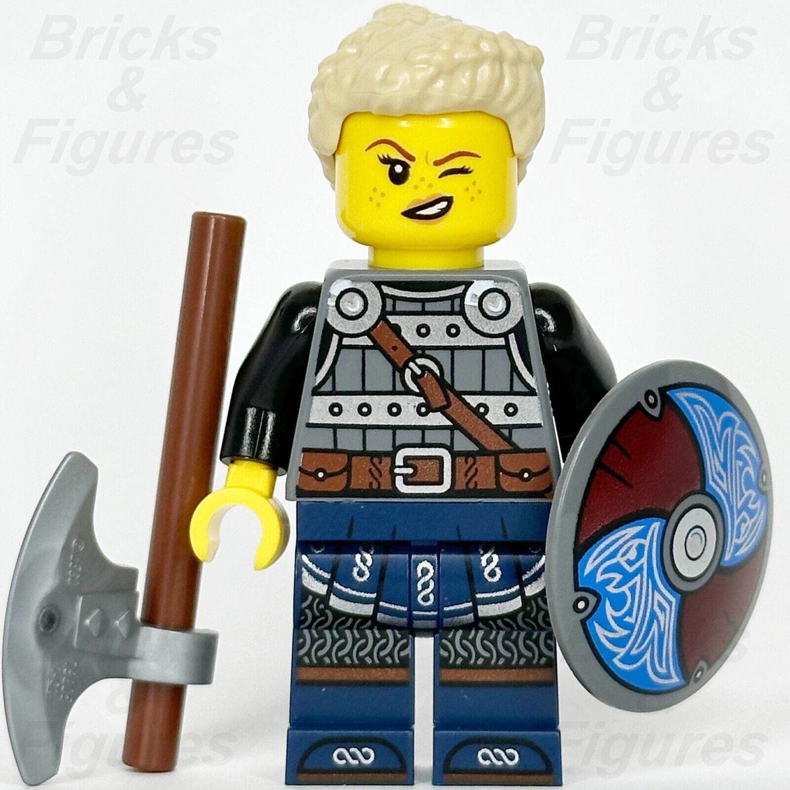 LEGO Ideas Viking Shield-Maiden Minifigure Vikings Axe & Shield 21343 idea170 - Bricks & Figures