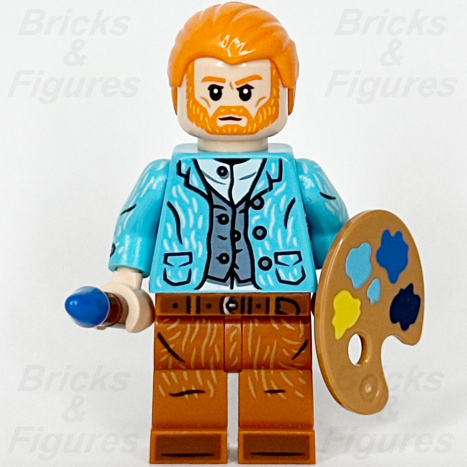 LEGO Ideas Vincent Van Gogh Minifigure Painter Artist Paint Brush 21333 idea106 - Bricks & Figures