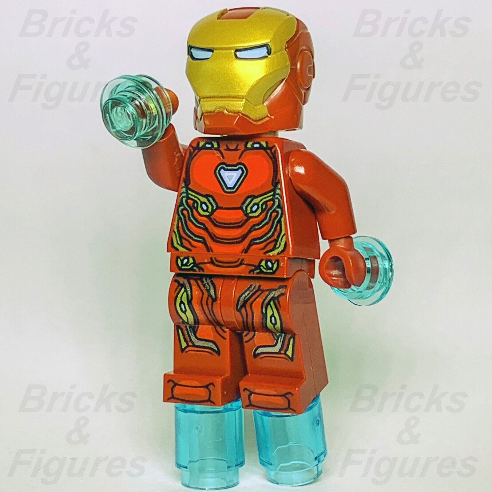 LEGO Marvel Super Heroes Iron Man Minifigure Mark 50 Infinity War 76108 sh496 - Bricks & Figures