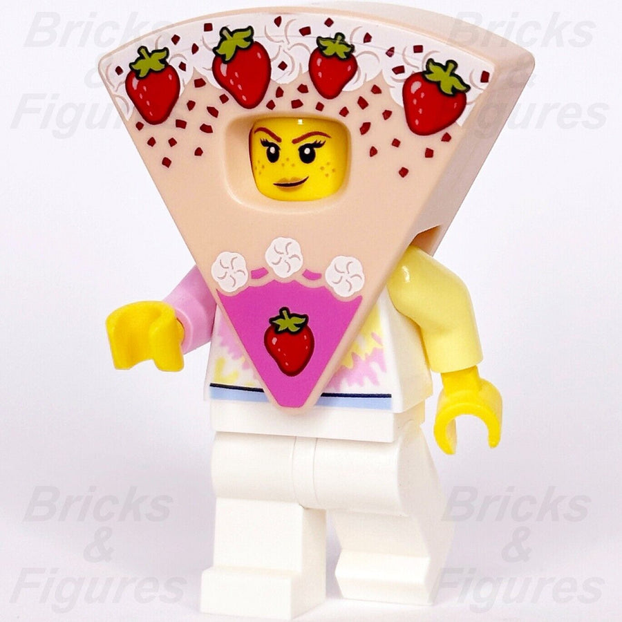 LEGO Strawberry Shortcake Costume Girl Minifigure Build-A-Minifigure BAM Cake - Bricks & Figures