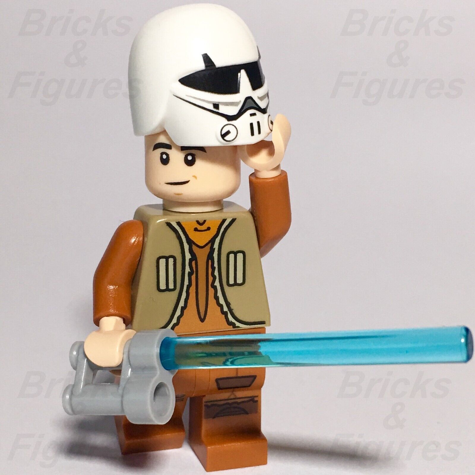 LEGO Star Wars Ezra Bridger Minifigure with Helmet Rebels 75048 sw0574a Rare - Bricks & Figures