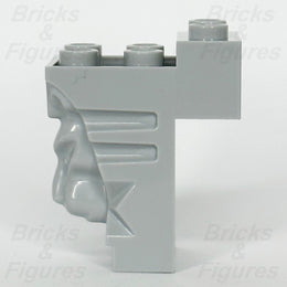 LEGO Castle Lion Head Part Brick Modified 2 x 3 x 3 Light bluish Grey 30274 - Bricks & Figures