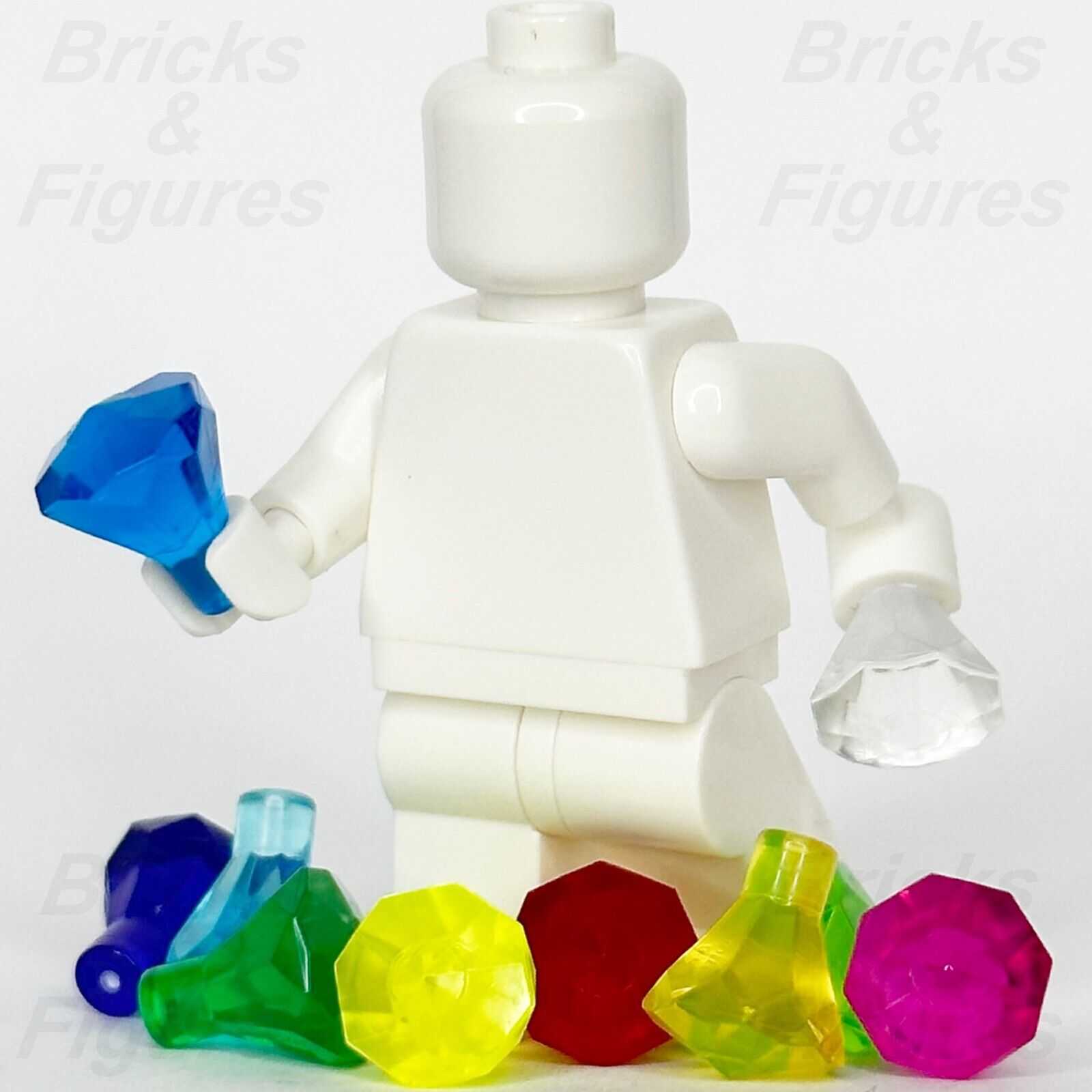 LEGO Rock 1 x 1 Jewel 24 Facet Parts Multicoloured Gemstones 30153 28556 x 10 3