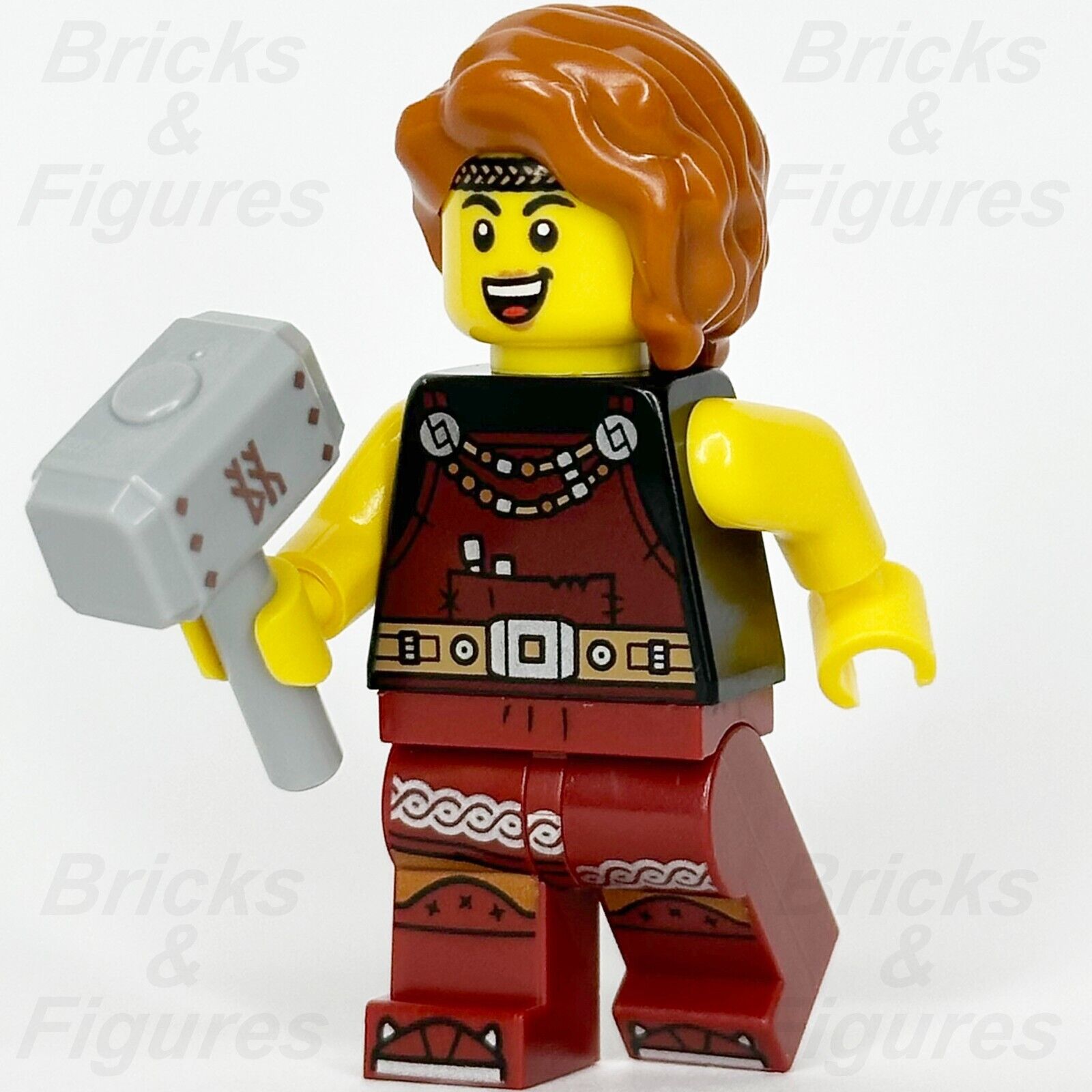 LEGO Ideas Viking Blacksmith Minifigure Vikings with Hammer 21343 idea167 - Bricks & Figures