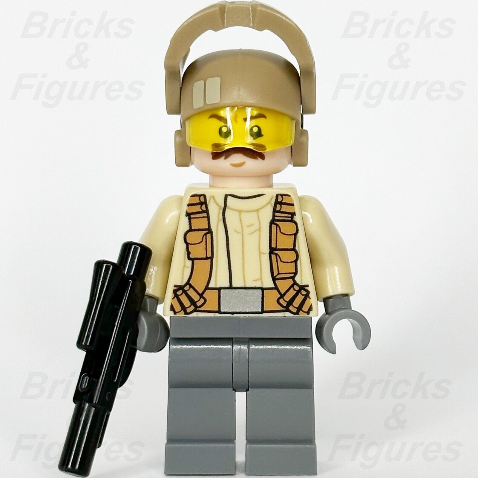 LEGO Star Wars Resistance Trooper Minifigure Tan Jacket Moustache 75131 sw0696 2
