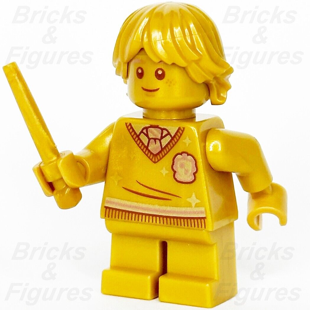 LEGO Harry Potter Ron Weasley Minifigure 20th Anniversary Golden 76388 hp294 1