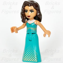 LEGO Friends Amelia Minifigure Gold Squares on Skirt 41684 frnd451 - Bricks & Figures