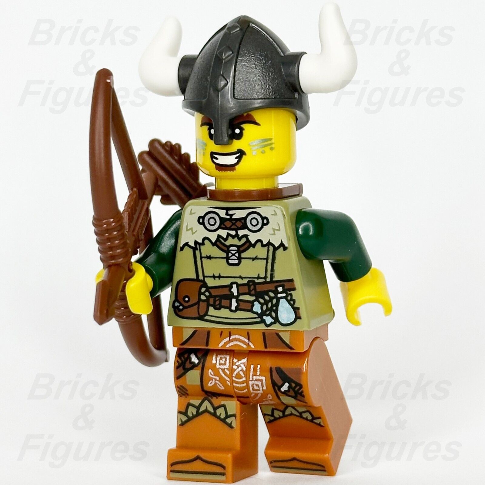 LEGO Ideas Viking Archer Minifigure Vikings Helmet, Bow & Quiver 21343 idea168 - Bricks & Figures