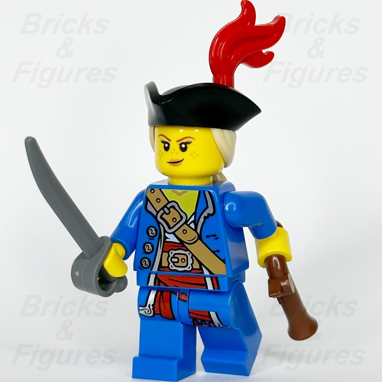 LEGO Pirate Minifigure Build-A-Minifigure Cutlass Sword Flintlock Gun BAM 2024 - Bricks & Figures