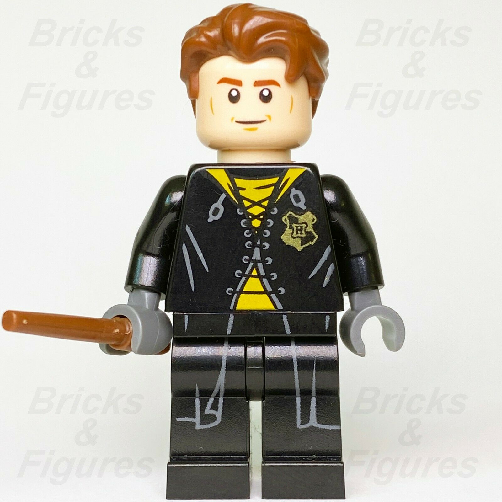 Harry Potter LEGO Cedric Diggory Goblet of Fire Hufflepuff Wizard Minifig 75946 - Bricks & Figures