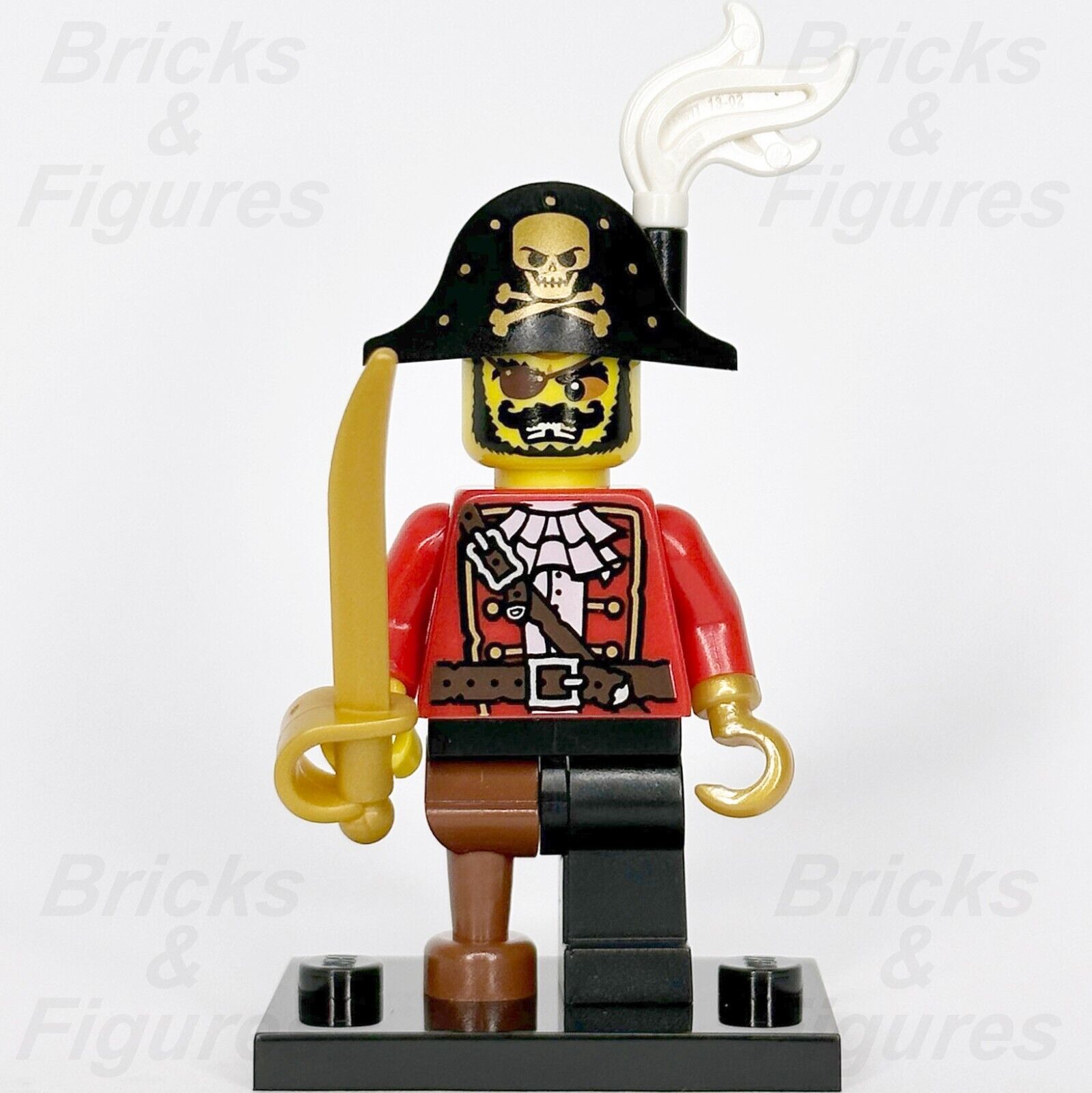 ☀️NEW LEGO Collectible Minifigure Pirate Captain Hook Peg Leg Minifig  Figure 