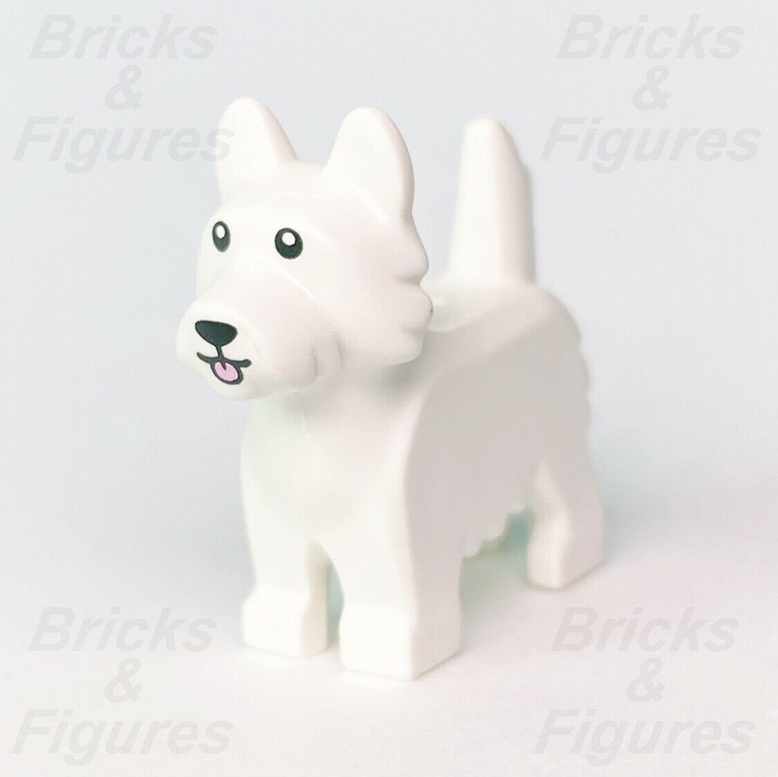 LEGO Collectible Minifigures White Terrier Dog Animal Part 71013 col16-12 - Bricks & Figures